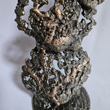 Coquilles Saint Jacques 10-24 - Sculpture 3 coquilles en dentelle bronze et acier