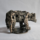 Ours 102-23 - Sculpture animalière métal Ours en dentelle acier bronze