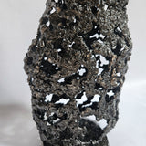 Pavarti Cantatrice - Sculpture corps femme dentelle metal acier bronze