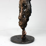 Masque Africain Mardi 42-23- Sculpture metal série de 7 masques semainiers sénégal