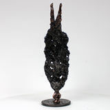 Masque Africain Mardi 42-23- Sculpture metal série de 7 masques semainiers sénégal