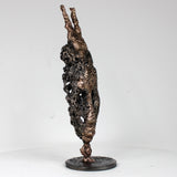 Masque Africain Mardi 42-23- Sculpture metal série de 7 masques semainiers sénégal