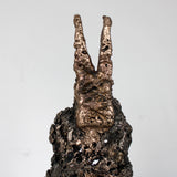 Masque Africain Mardi 42-23- Sculpture metal série de 7 masques semainiers sénégal