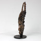 Masque Africain Mercredi 43-23- Sculpture metal série de 7 masques semainiers sénégal