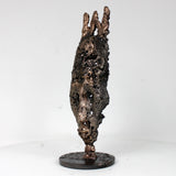 Masque Africain Jeudi 44-23- Sculpture metal série de 7 masques semainiers sénégal