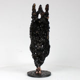 Masque Africain Jeudi 44-23- Sculpture metal série de 7 masques semainiers sénégal