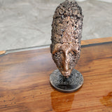 Masque Africain Vendredi 45-23- Sculpture metal série de 7 masques semainiers sénégal