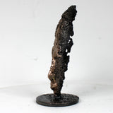 Masque Africain Vendredi 45-23- Sculpture metal série de 7 masques semainiers sénégal