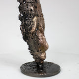 Masque Africain Vendredi 45-23- Sculpture metal série de 7 masques semainiers sénégal