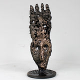 Masque Africain Samedi 46-23- Sculpture metal série de 7 masques semainiers sénégal