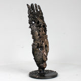 Masque Africain Samedi 46-23- Sculpture metal série de 7 masques semainiers sénégal