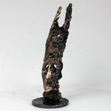 Masque Africain Dimanche 47-23- Sculpture metal série de 7 masques semainiers sénégal