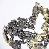 Pavarti Incertitude - Sculpture métal Corps femme dentelle acier et laiton