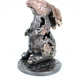 Lapin 16-22 - sculpture animal metal - Lapin bronze et acier