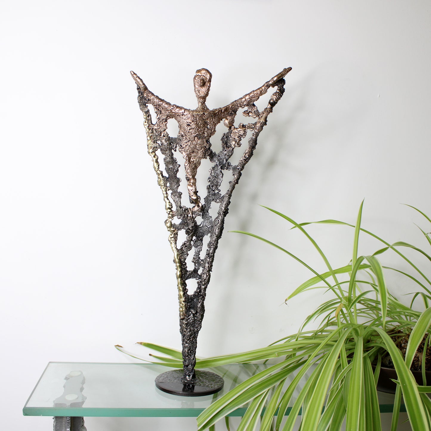 Pavarti Ultime - Sculpture dentelle métal bronze acier laiton