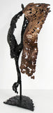 Connect - Dos à dos - Sculpture Bronze et Acier - Buil