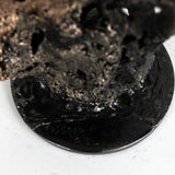 Tete lion 35-23 - Sculpture animaliere dentelle metal - Tete de lion bronze et acier