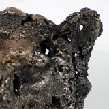 Tete lion 35-23 - Sculpture animaliere dentelle metal - Tete de lion bronze et acier