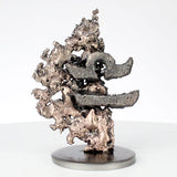 Astrología de signos del zodíaco Libra 21-4 - Acero Bronce - Philippe Buil Sculpture