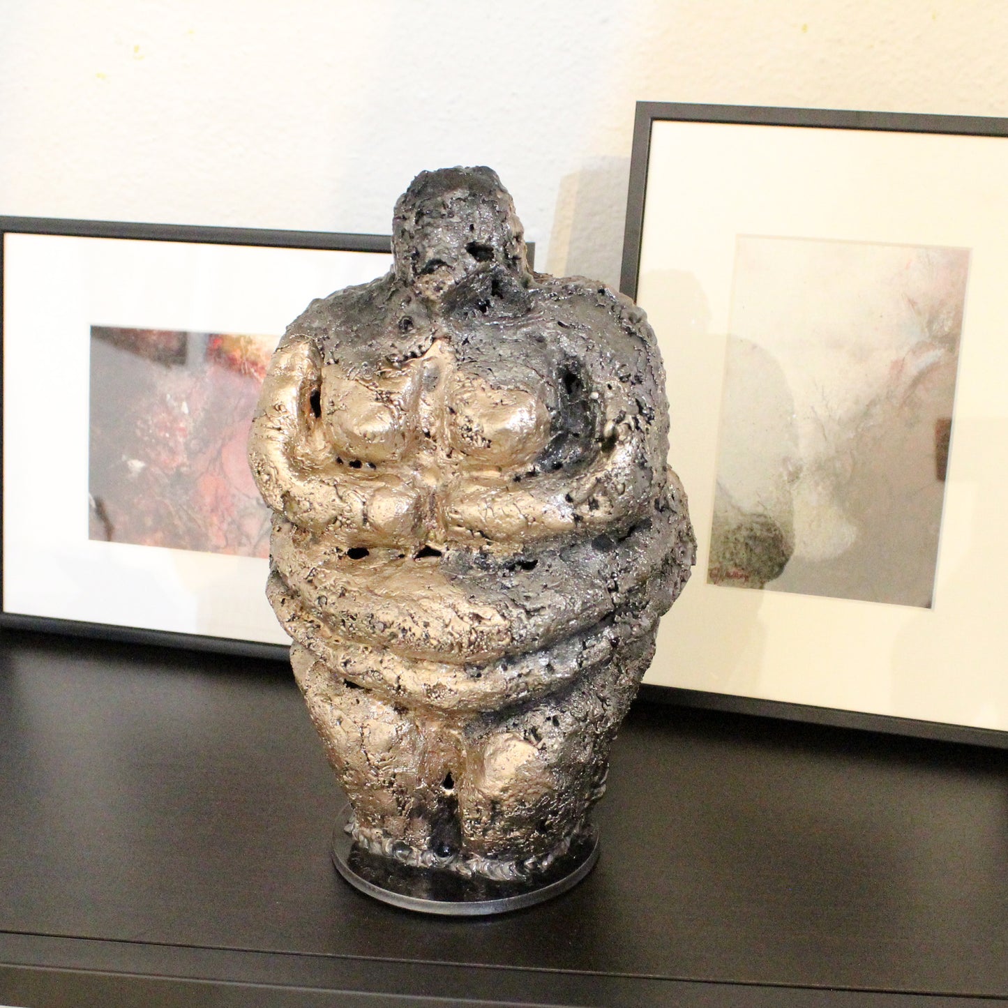 Idole differences 65-21 - Sculpture femme métal dentelle acier, bronze - Woman metal artwork - lace steel bronze - Buil