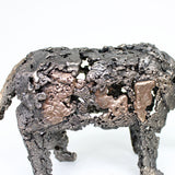 Rhinoceros 8-22 - Sculpture animal Rhinocéros en dentelle acier et bronze