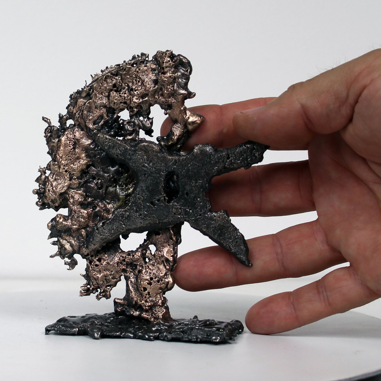 Gémeaux 19 A4 - Signe du zodiaque astrologie - Sculpture dentelle metal bronze acier