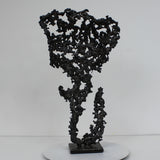 Pavarti Barong - Sculpture torse métal homme en dentelle acier - Buil