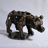 Ours 102-23 - Sculpture animalière métal Ours en dentelle acier bronze