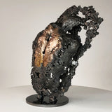 La montagne yogi 120-21 - Sculpture dos homme dentelle métal bronze acier
