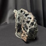 Sculpture animalière contemporaine en acier et bronze ajouré