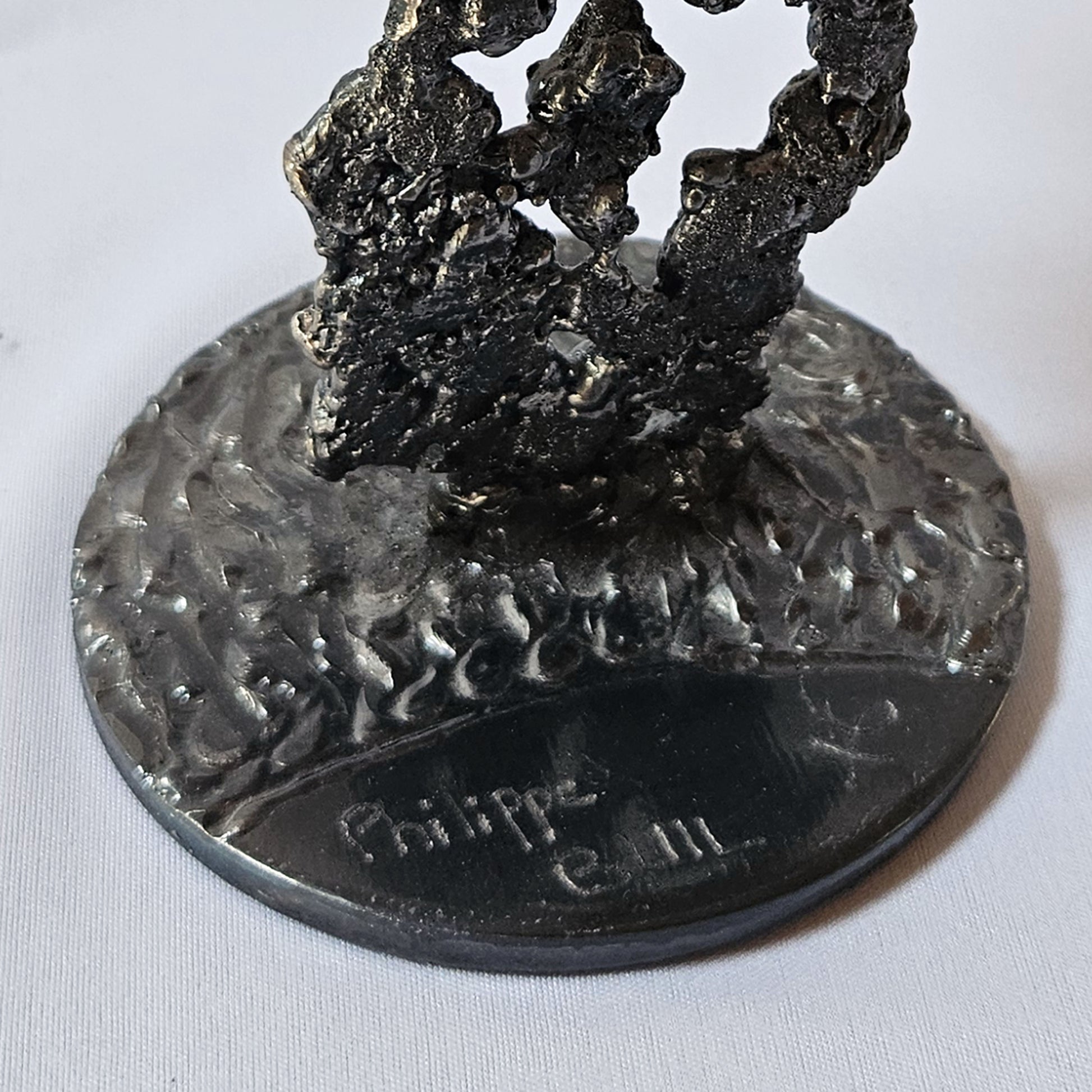 Pavarti Canada - Sculpture torse masculin dentelle métal acier et chrome