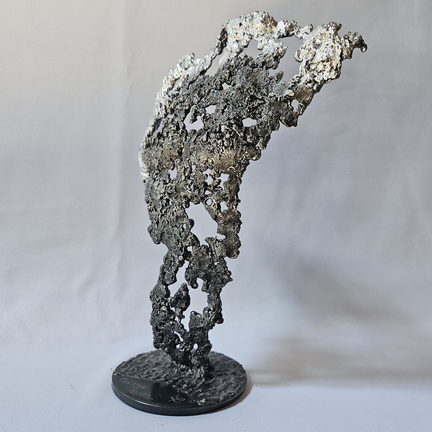 Pavarti Canada - Sculpture torse masculin dentelle métal acier et chrome