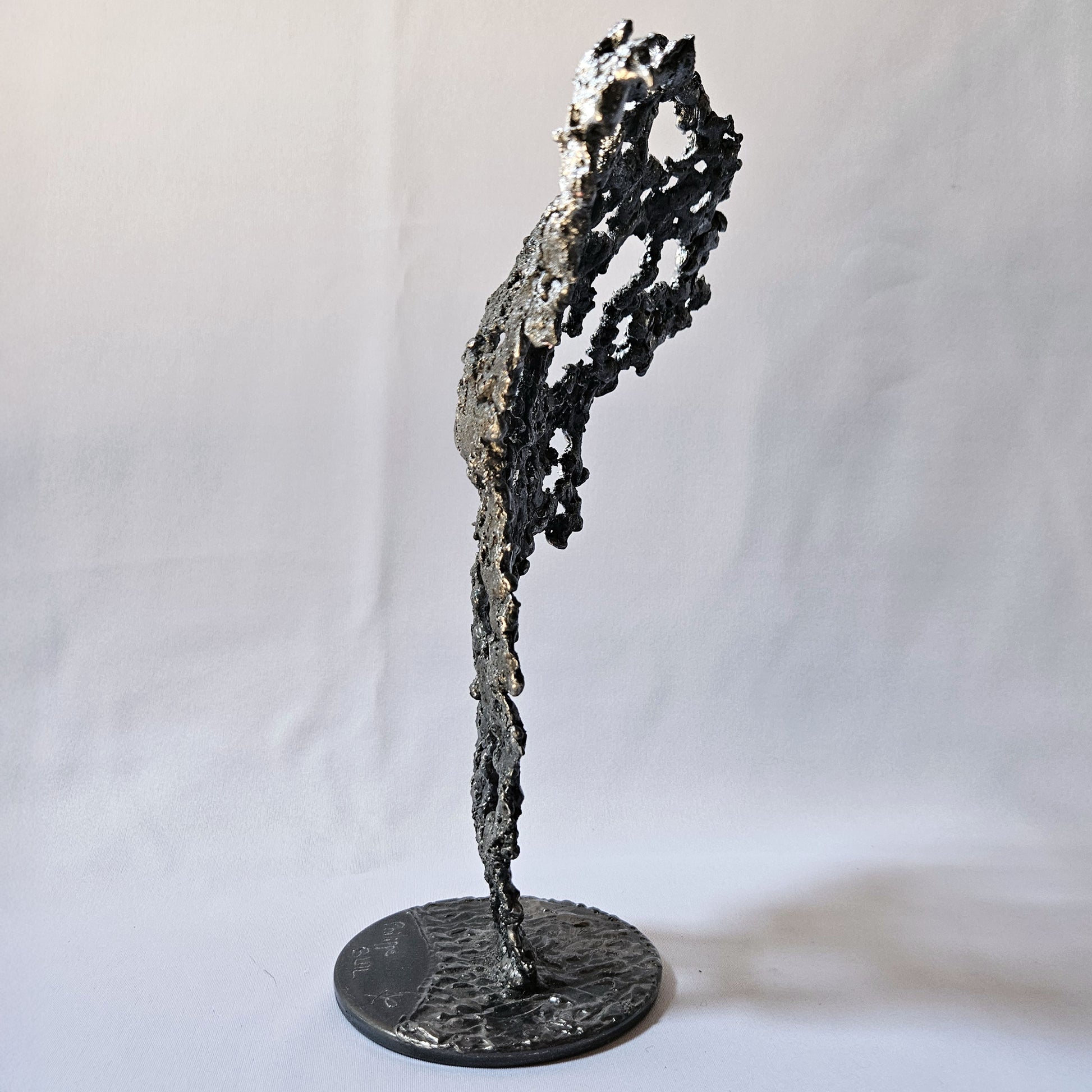 Pavarti Canada - Sculpture torse masculin dentelle métal acier et chrome