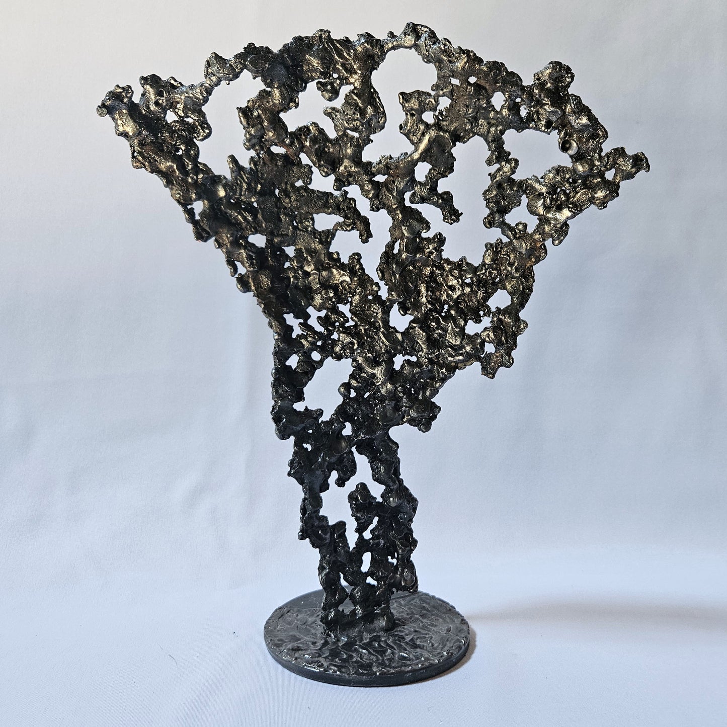 Pavarti Canada - Sculpture torse masculin dentelle métal acier et chrome