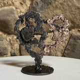 Sculpture contemporaine en Bronze et Acier - Coeur de Philippe Buil