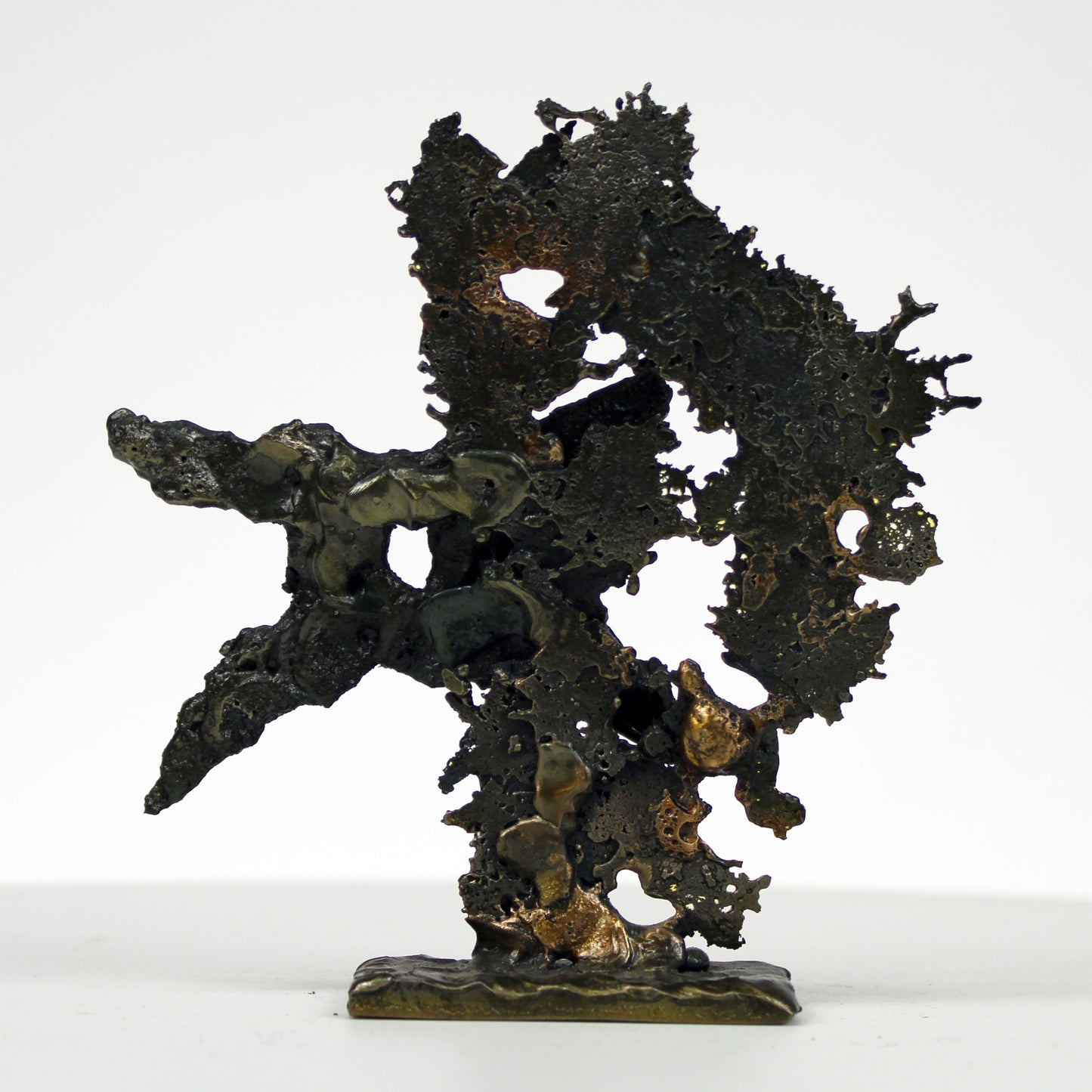 Gémeaux 18-3 - Signe du zodiaque astrologie - Sculpture dentelle metal bronze acier