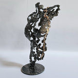 Pavarti Dansante - Sculpture corps femme dentelle metal acier bronze