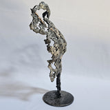 Pavarti Oubliée - Sculpture corps femme dentelle metal acier bronze