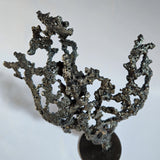 Pavarti Silence- Woman body sculpture lace metal steel bronze