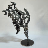 Pavarti Silence- Sculpture corps femme dentelle metal acier bronze