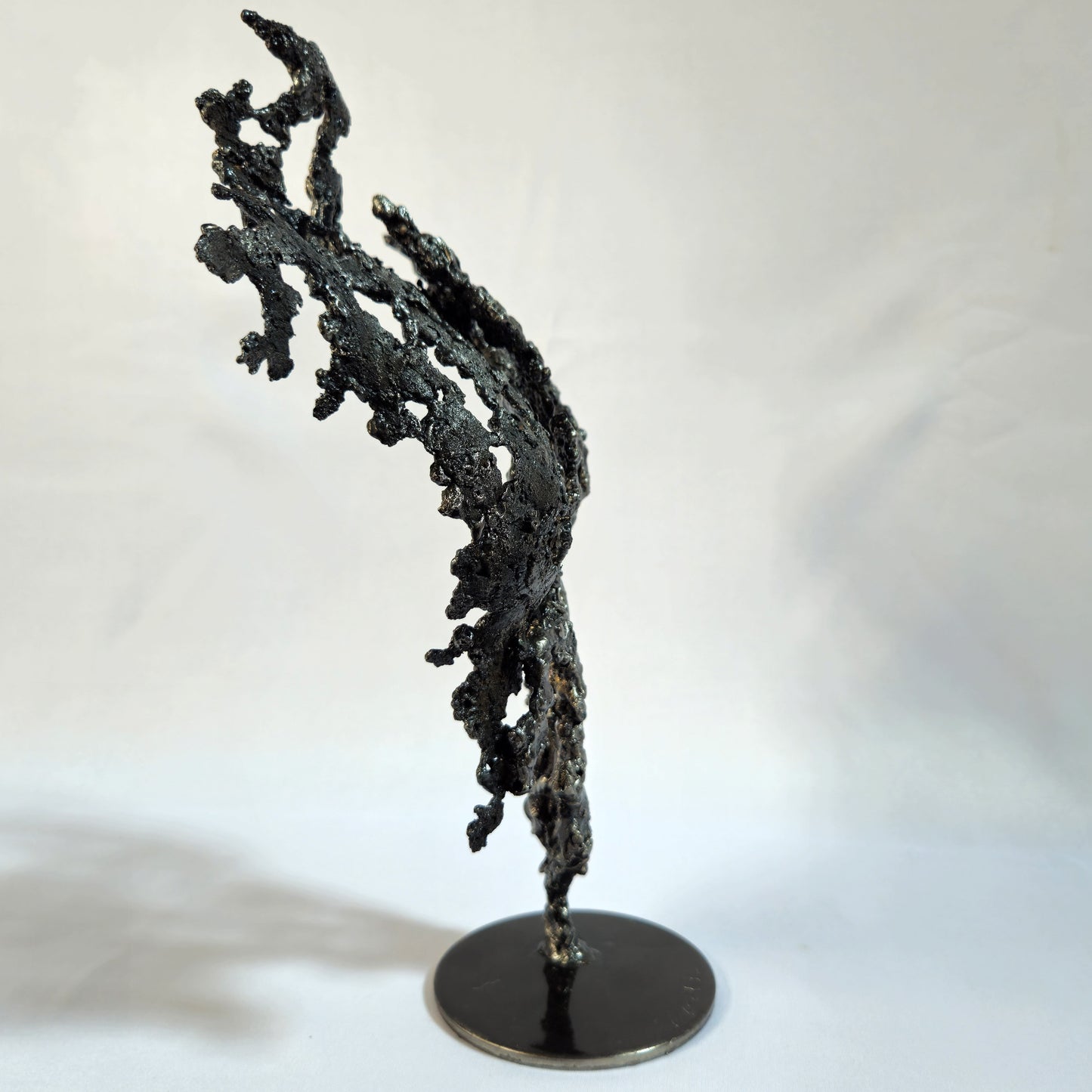 Pavarti Silence- Sculpture corps femme dentelle metal acier bronze