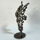 Pavarti Silence- Sculpture corps femme dentelle metal acier bronze