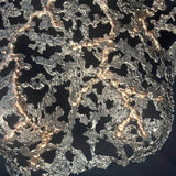 Buste féminin à taille réelle en dentelle de métal, sculpture en acier et bronze de Philippe Buil, forme ajourée organique, série Belisama.