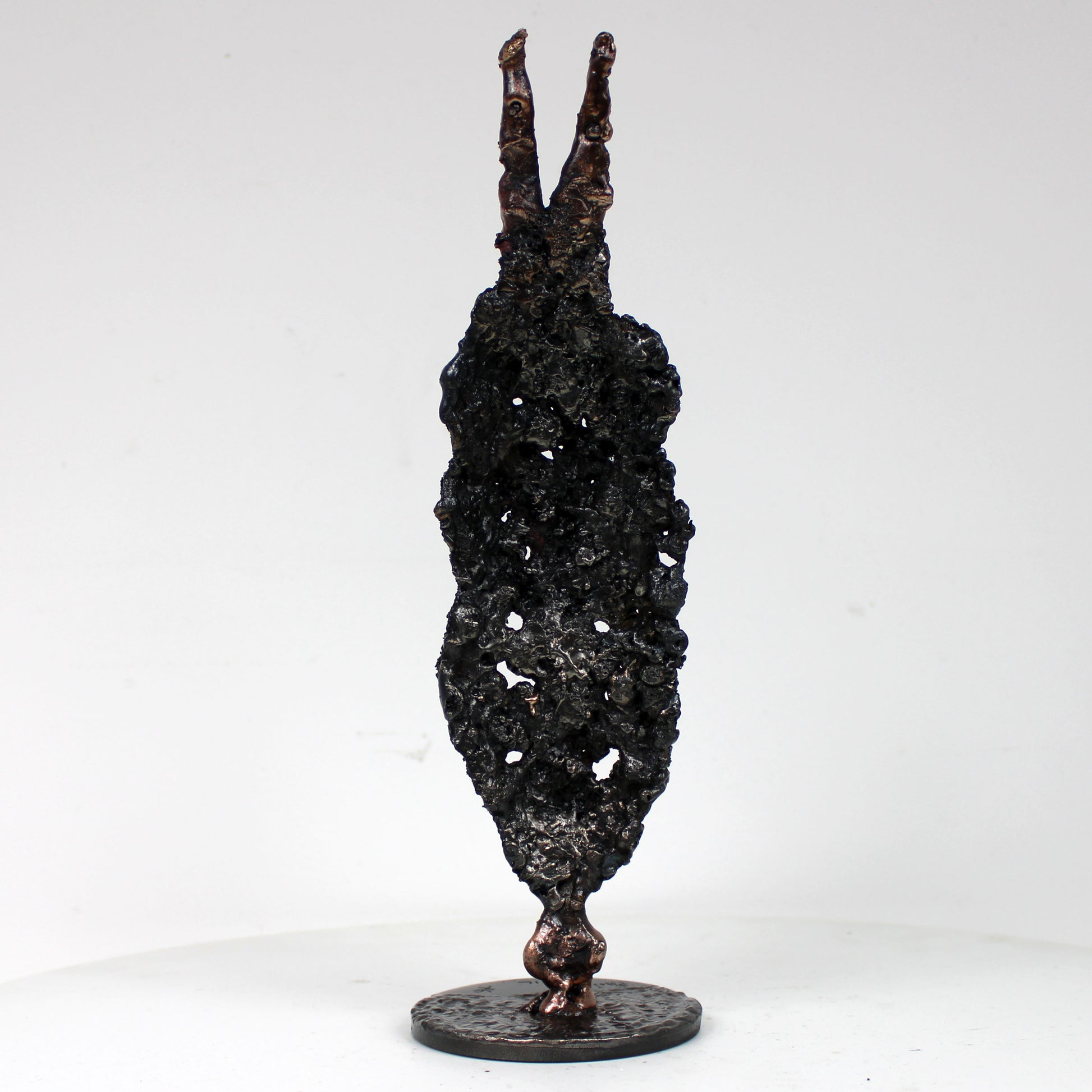 Masque Africain Mardi 42-23- Sculpture metal série de 7 masques semainiers sénégal