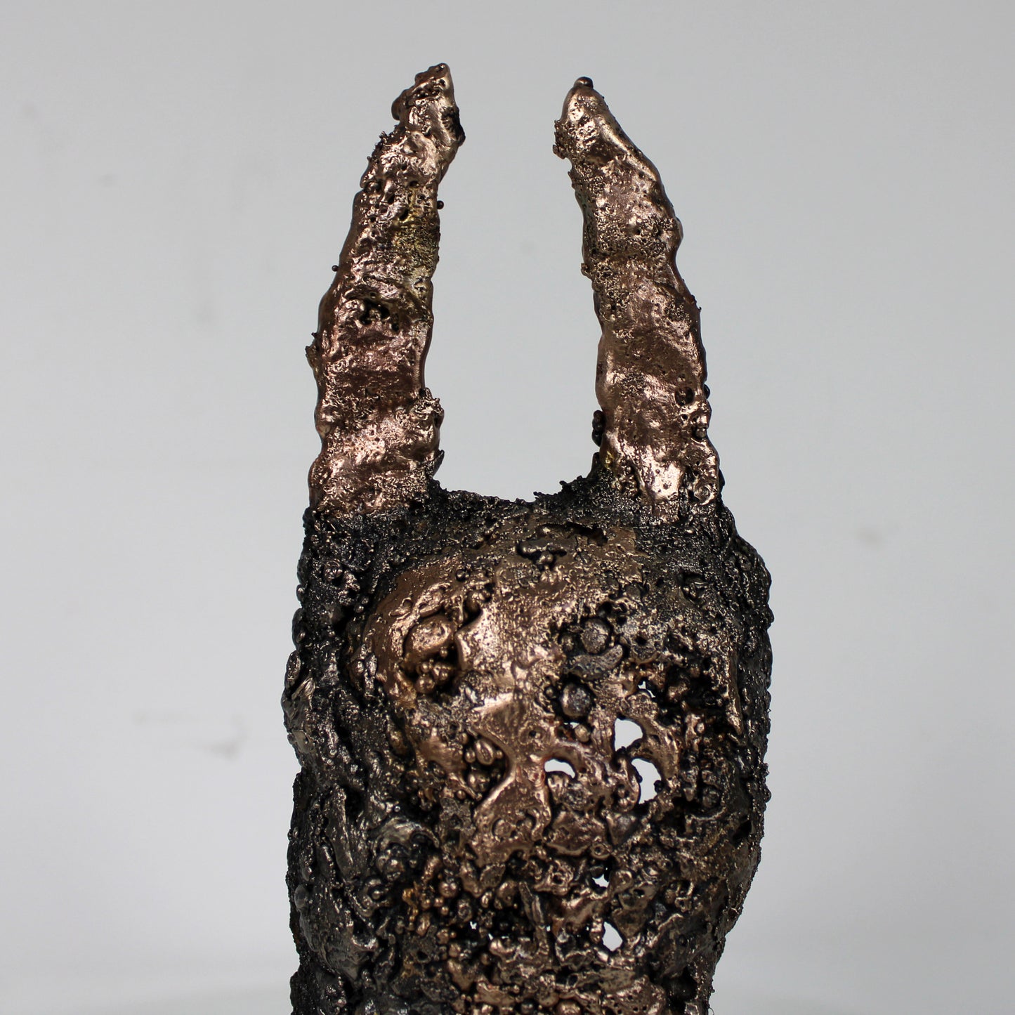 Masque Africain Mercredi 43-23- Sculpture metal série de 7 masques semainiers sénégal