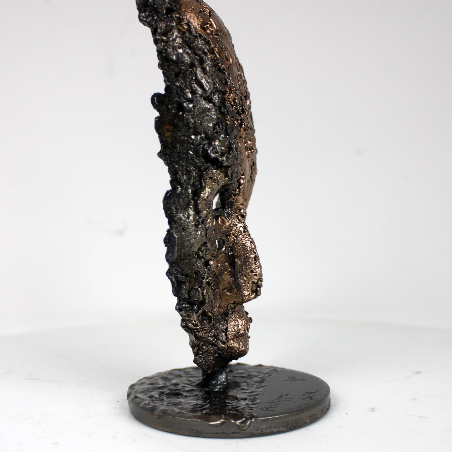 Masque Africain Mercredi 43-23- Sculpture metal série de 7 masques semainiers sénégal