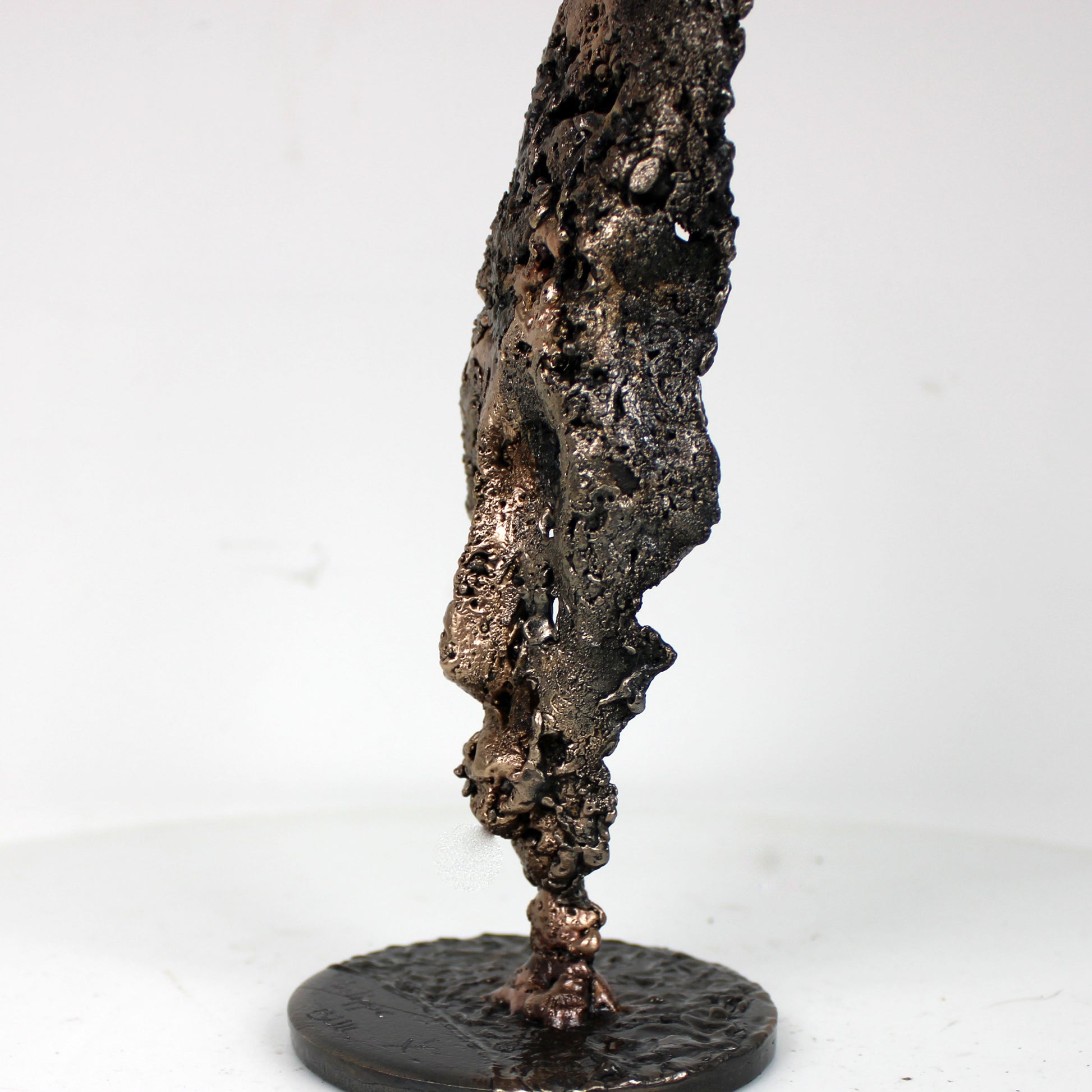 sculpture visage africain dentelle métal artistique - détail