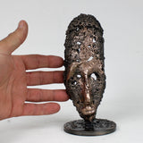Masque Africain Vendredi 45-23- Sculpture metal série de 7 masques semainiers sénégal