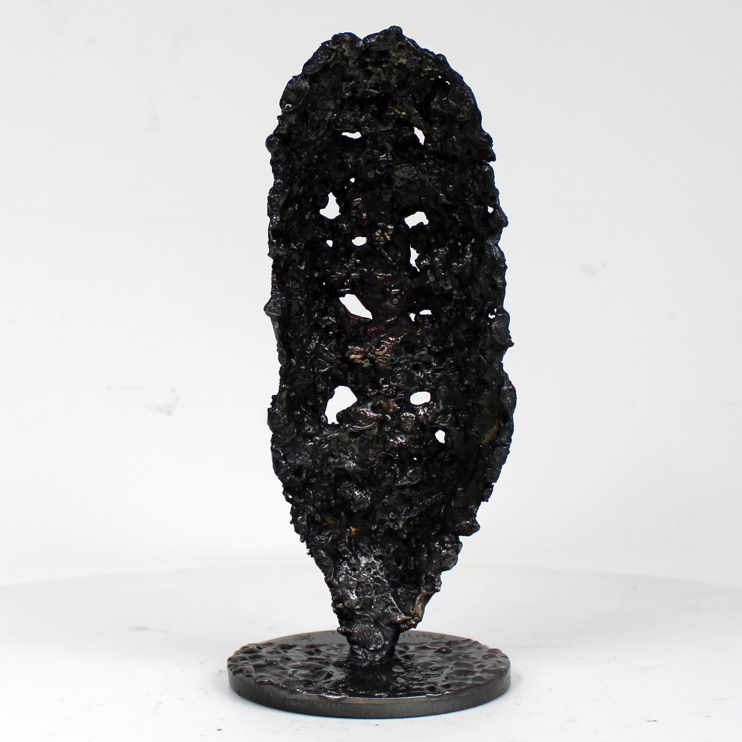 sculpture africaine bronze acier dentelle - vue de dos