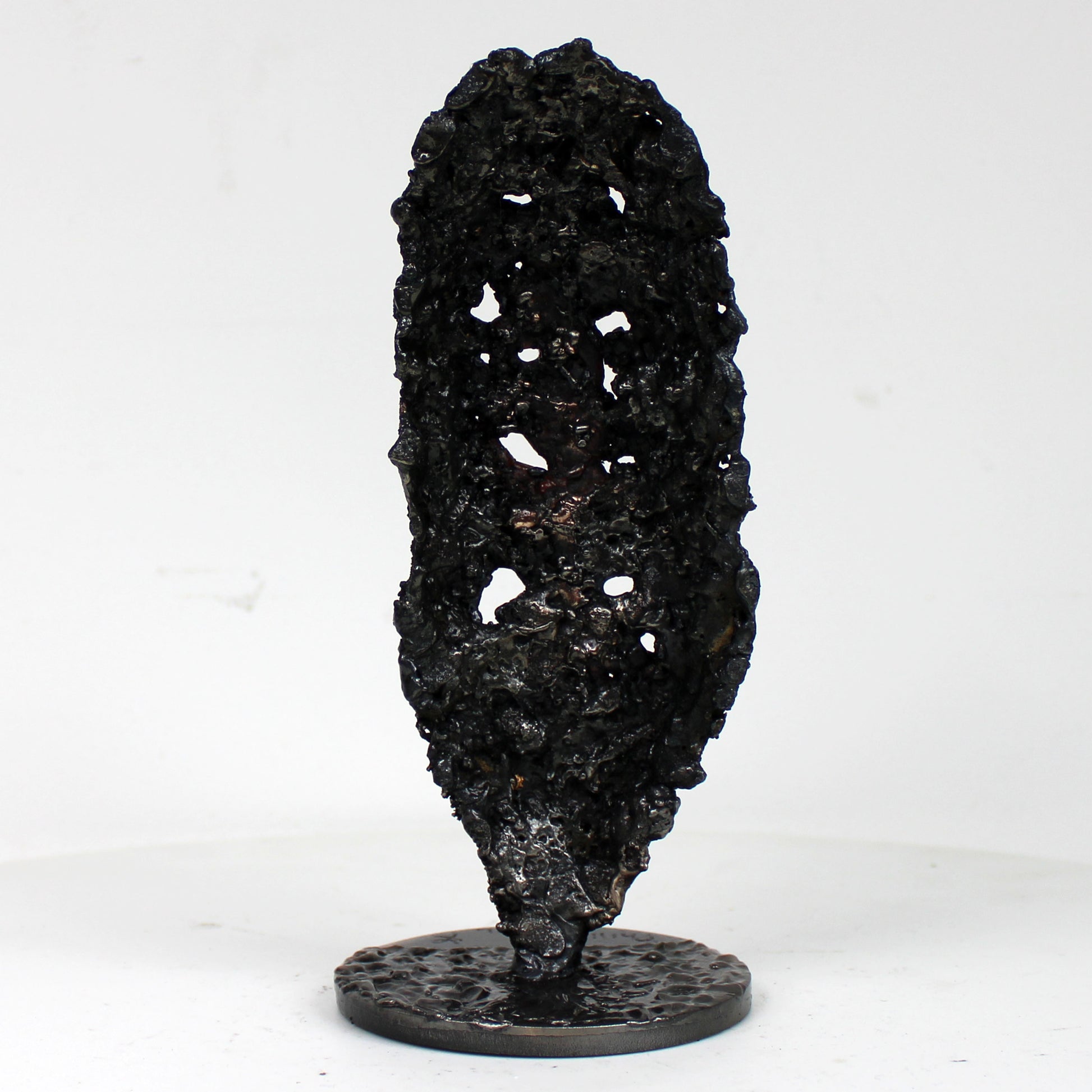 sculpture africaine bronze acier dentelle - vue de dos